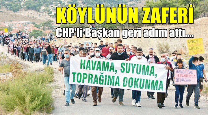 Yurttaşların eylemi sonuç verdi! CHP li o başkan geri adım attı!
