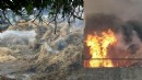 İzmir'de besi çiftliğinde yangın...