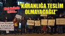 İzmir'de okul önünde 'Karanlığa teslim olmayacağız' eylemi