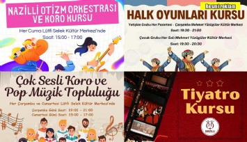 Nazilli Belediyesi’nden 14 branşta ücretsiz kurs