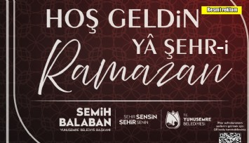Yunusemre Belediyesi Ramazan Bayramı ilanı