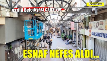Nazilli Belediyesi’nden esnafa nefes aldıracak çalışma