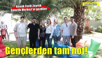 Ferdi Zeyrek Gençlik Merkezi’ne gençlerden tam not