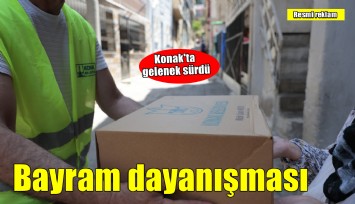 Konak’ta dayanışma geleneği bu bayram da devam ediyor