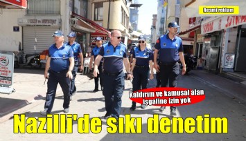 Nazilli Belediyesi'nden kaldırım ve kamusal alan işgallerine sıkı denetim