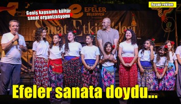 Başkan Yetişkin'le vatandaşlar sanata doydu