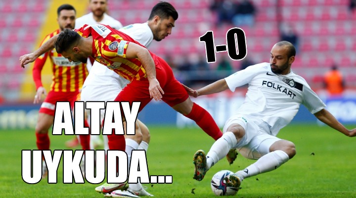 Altay derin uykuda!