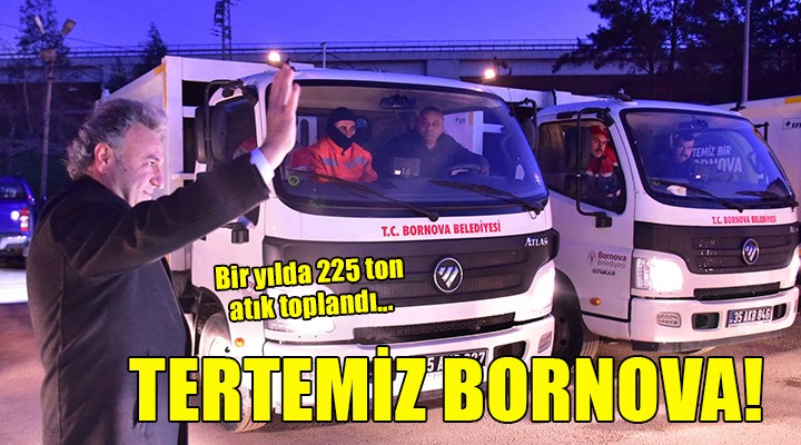 Bornova da bir yılda 225 ton atık toplandı