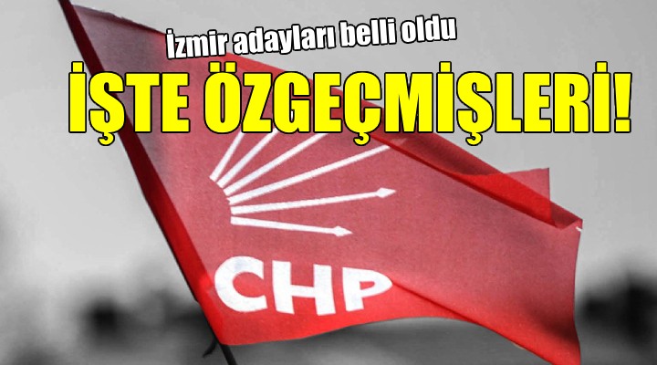 CHP de ilçe adayları belli oldu... İŞTE ÖZGEÇMİŞLERİ!