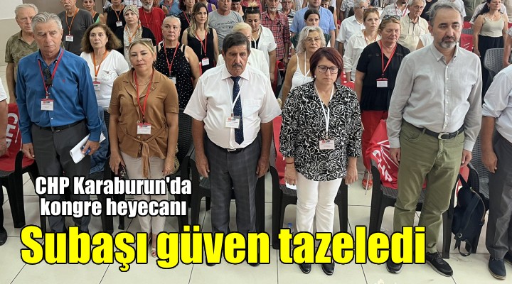 Erdal Subaşı güven tazeledi