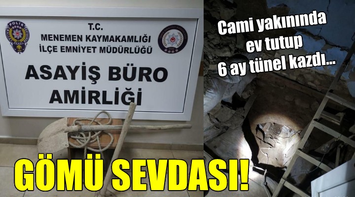  Gömü var  diye 6 ay tünel kazdı!