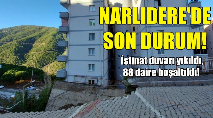 İstinat duvarı yıkıldı, 88 daire boşaltıldı!