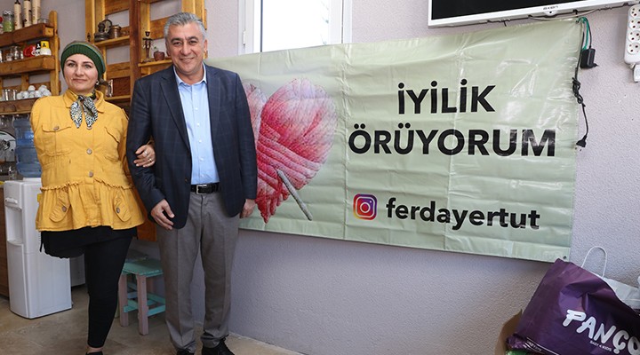  İyilik Örüyorum  projesi Güzelbahçe de