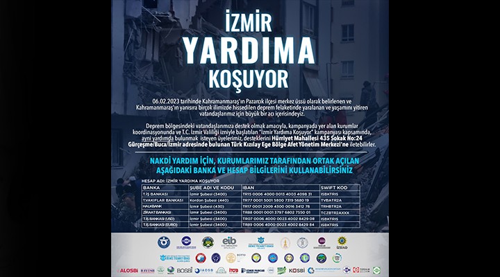  İzmir Yardıma Koşuyor kampanyası başladı