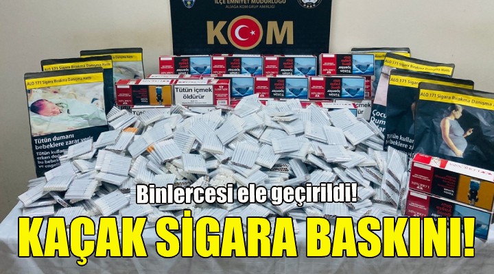 İzmir de kaçak sigara operasyonu!