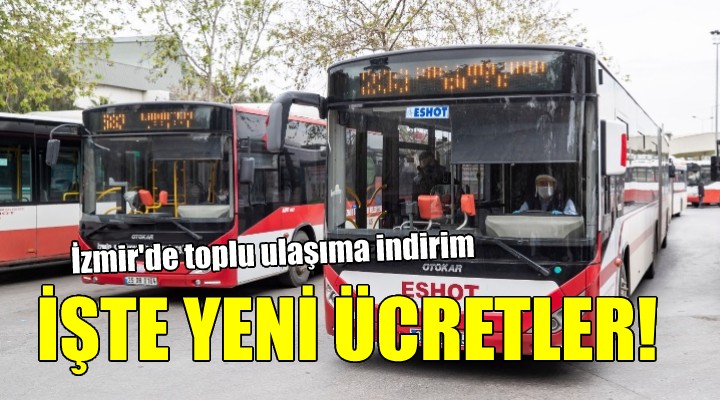 İzmir de toplu ulaşıma indirim!
