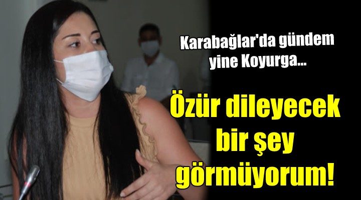 Karabağlar da gündem yine Koyurga... Özür dileyecek bir şey görmüyorum!