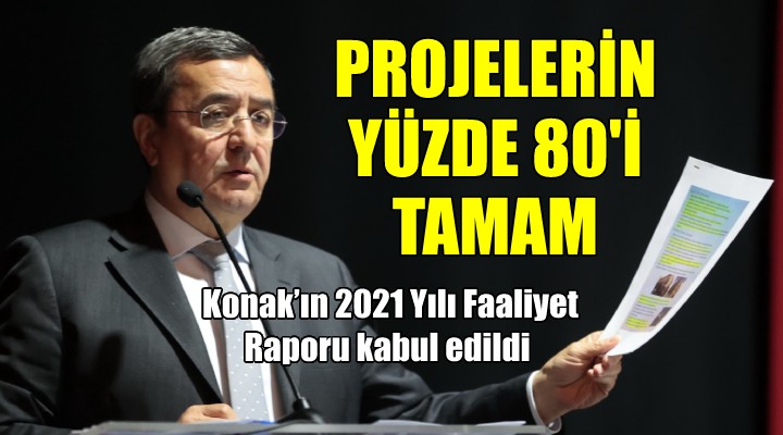 Konak’ın 2021 Yılı Faaliyet Raporu kabul edildi