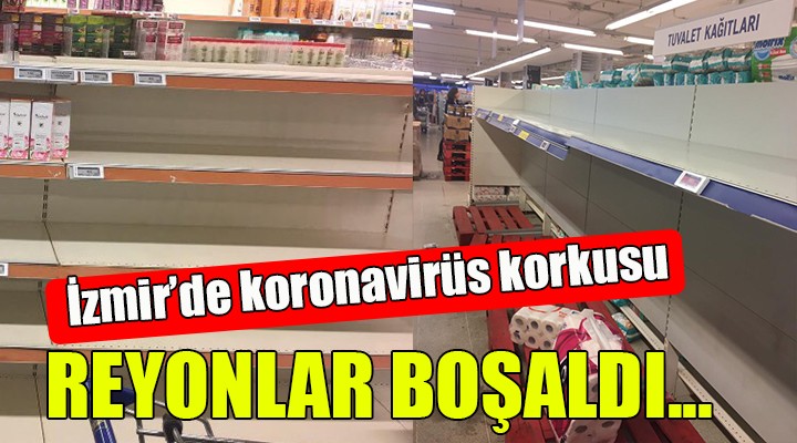 Koronavirüs korkusu reyonları boşalttı!