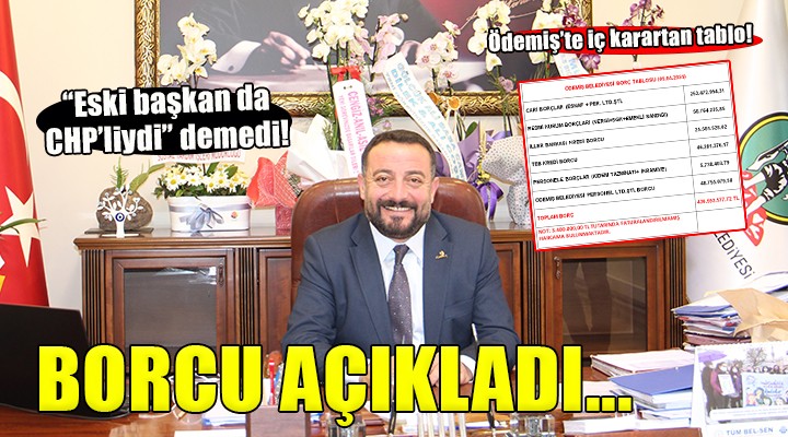 Ödemiş Belediyesi nin borcu açıklandı...