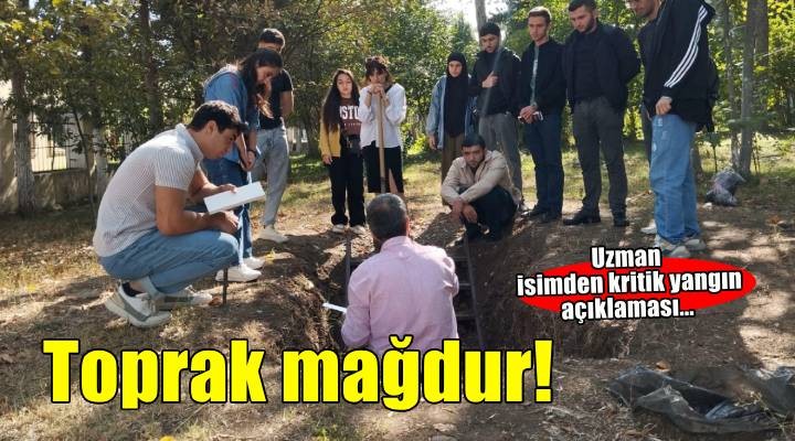 'Toprak, yangının sessiz mağduru oluyor'