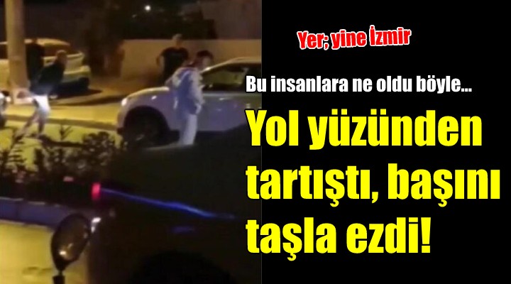  Yol verme  tartışması kavgaya dönüştü; başını taşla ezdi...