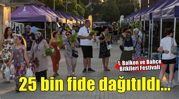 1. İzmir Balkon ve Bahçe Bitkileri Festivali başladı