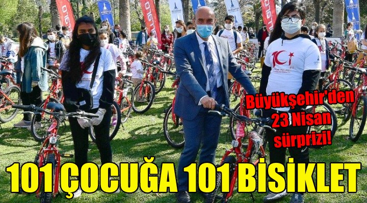 101 çocuğa 101 bisiklet!