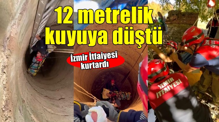 12 metrelik kuyuya düşen yaşlı adam kurtarıldı