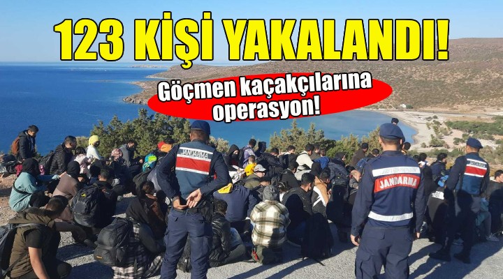 123 göçmen kaçakçısı yakalandı!