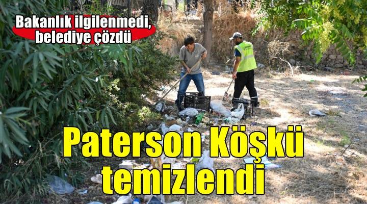 166 yıllık Paterson Köşkü çevresindeki atıl alan temizlendi
