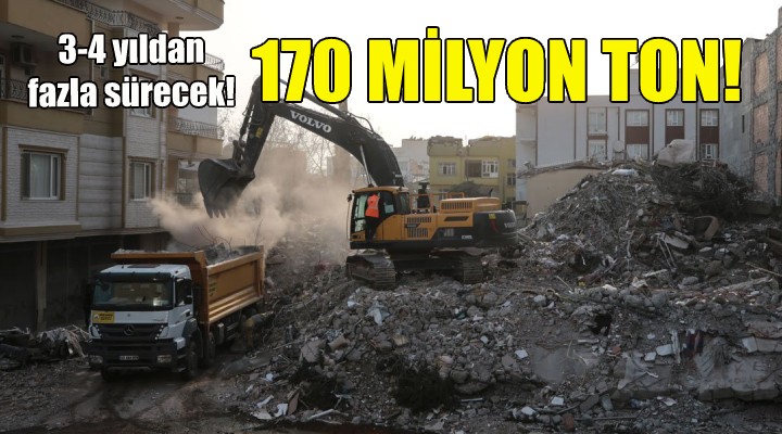170 milyon ton... 3-4 yıldan fazla sürecek!