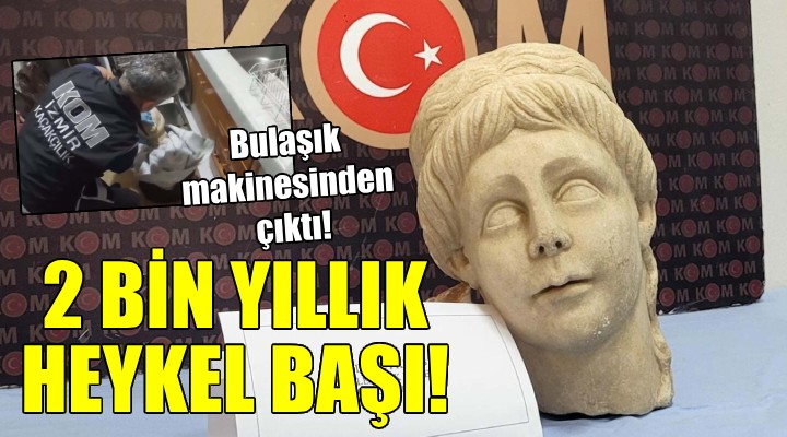 2 bin yıllık kadın heykel başı bulaşık makinesinden çıktı