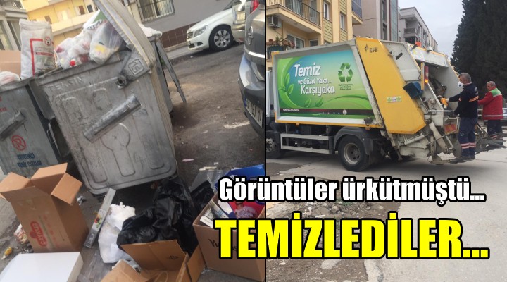 2 gün sonra temizlediler!