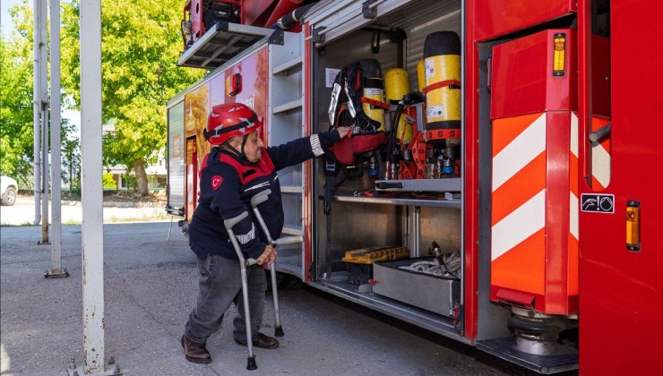 110 Yaşar'ın 24 yıllık itfaiyecilik öyküsü