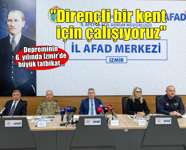 Afetlere dirençli bir kent için çalışıyoruz