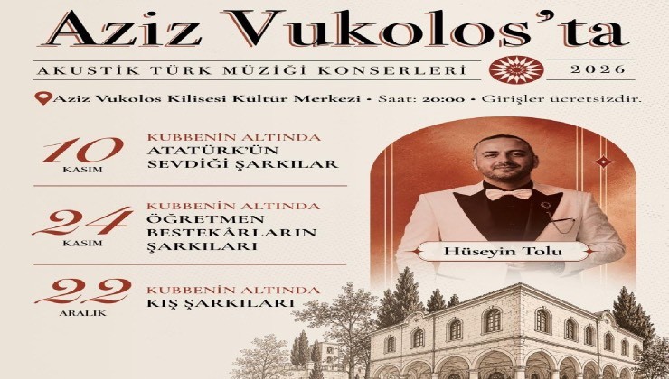 Aziz Vukolos’ta akustik müzik konserleri başlıyor