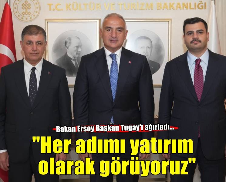 Bakan Ersoy Başkan Tugay'ı ağırladı
