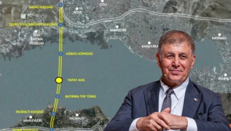 Başkan Tugay açıkladı... Körfez'in altına tüp geçit projesi!
