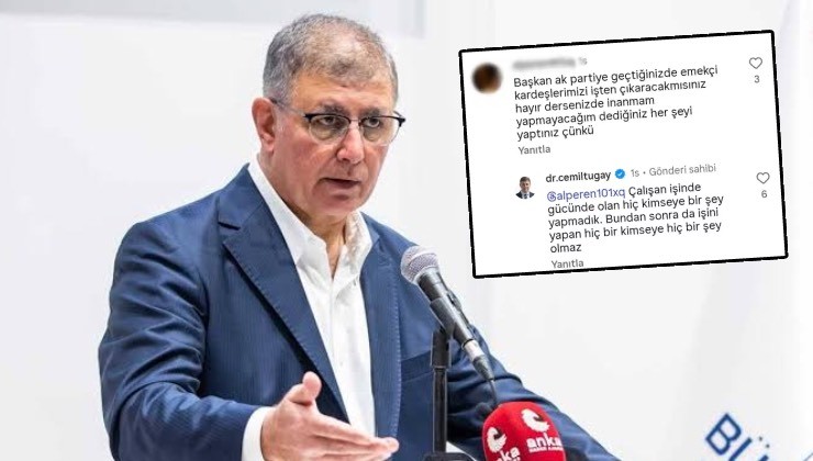 Başkan Tugay'dan sosyal medyada dikkat çeken yanıt