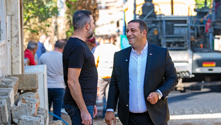 Başkan Uzun, asfalt serim çalışmalarını inceledi