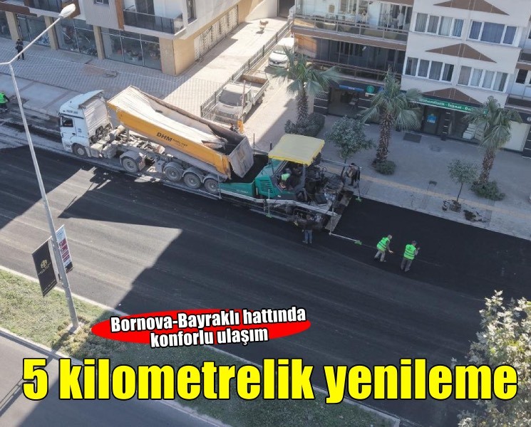 Bayraklı-Bornova hattında 5 kilometrelik yenileme