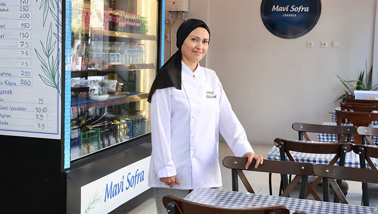 Buca Belediyesi’nin kursunda öğrendi, kendi lokantasını açtı