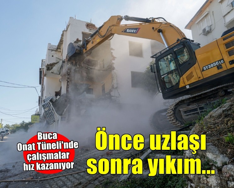Buca Onat Tüneli'nde çalışmalar hız kazanıyor