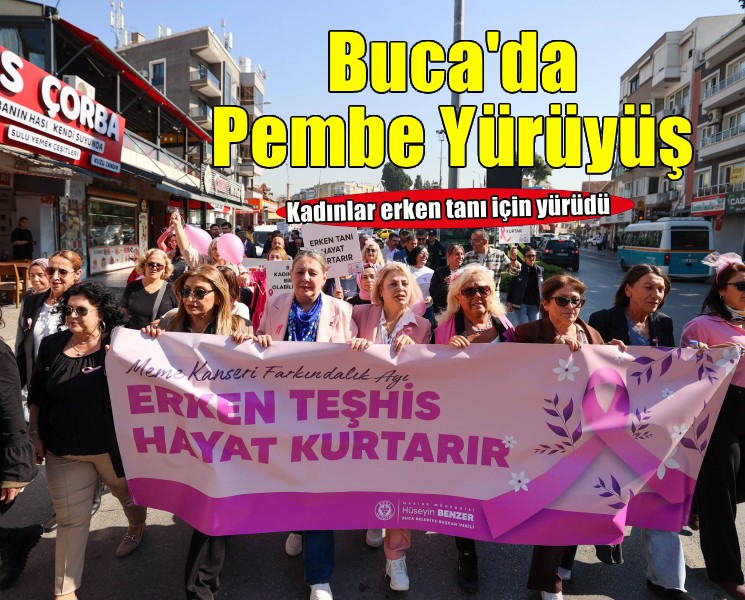 Buca’da meme kanseri için Pembe Yürüyüş