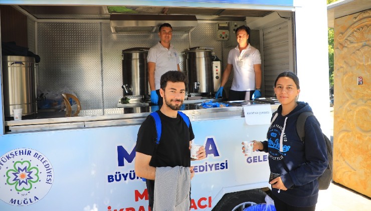 Büyükşehir'in üniversite yerleşkesi içerisinde çorba ikramı devam ediyor