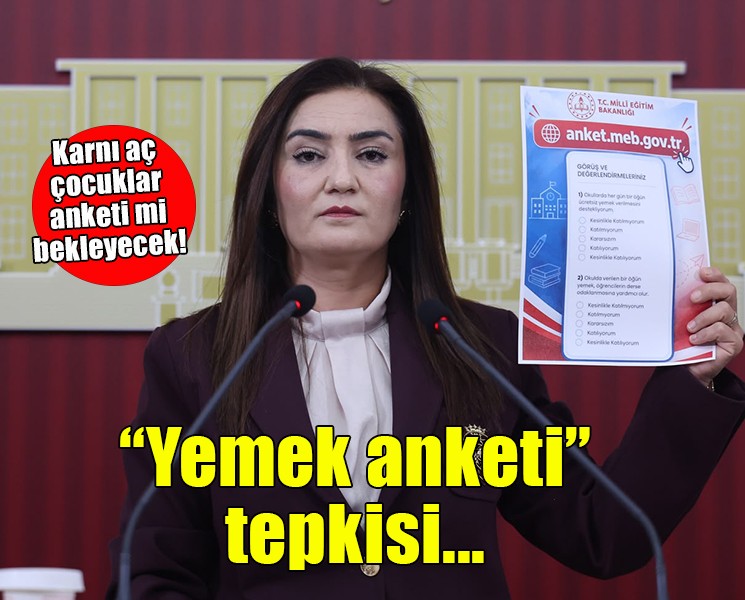 CHP'li Kılıç'tan Bakan Tekin'e 'Yemek anketi' tepkisi!