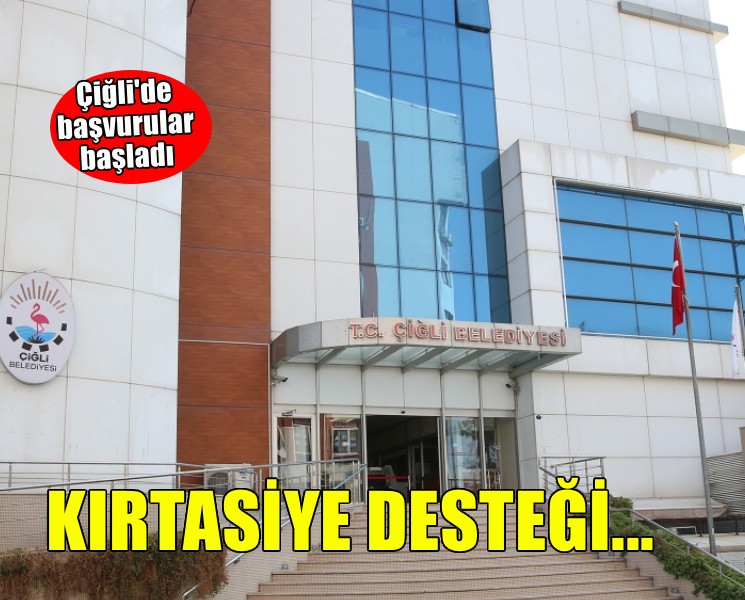 Çiğli Belediyesi’nden öğrencilere kırtasiye desteği