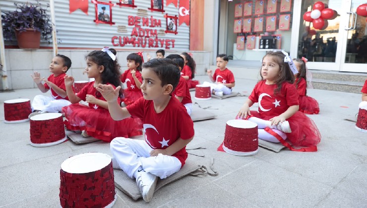 Cumhuriyet coşkusu Konaklı miniklerin kalbinde yankılandı