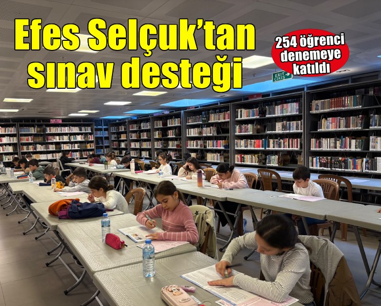 Efes Selçuk Belediyesi’nden öğrencilere sınav hazırlığında destek